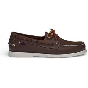 Sebago pour homme. 7000H00 Chaussures de bateau en cuir marron Docksides Portland (42), Plat, Lacets, Casuel - Publicité Sebago pour homme. 7000H00 Chaussures de bateau en cuir marron Docksides Portland (42), Plat, Lacets, Casuel - Publicité