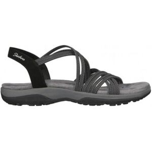 Skechers pour femme. 163117 Sandales Reggae Slim Turn it up noir (40), Plat, 1 à 3 cm, Aucun, Casuel - Publicité Skechers pour femme. 163117 Sandales Reggae Slim Turn it up noir (40), Plat, 1 à 3 cm, Aucun, Casuel - Publicité