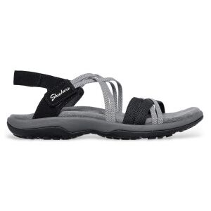 Skechers pour femme. 163112 Sandales Reggae slim gris (40), Plat, Velcro, Casuel - Publicité Skechers pour femme. 163112 Sandales Reggae slim gris (40), Plat, Velcro, Casuel - Publicité