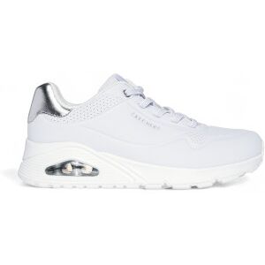 Skechers pour femme. 155196 Uno Shimmer Away Sneakers white (36), Blanc, Plat, Lacets, Casuel - Publicité Skechers pour femme. 155196 Uno Shimmer Away Sneakers white (36), Blanc, Plat, Lacets, Casuel - Publicité