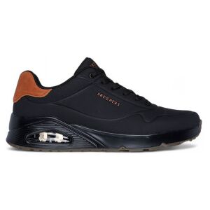 Skechers pour homme. 183004 Uno Suited On Air Sneakers black (43), Noir, Plat, Lacets, Casuel - Publicité Skechers pour homme. 183004 Uno Suited On Air Sneakers black (43), Noir, Plat, Lacets, Casuel - Publicité