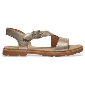 Timberland pour femme. TB0A2R2TN751 Sandales en cuir doré Calista Bay (38 W), Plat, Boucle, Casuel - Publicité Timberland pour femme. TB0A2R2TN751 Sandales en cuir doré Calista Bay (38 W), Plat, Boucle, Casuel - Publicité