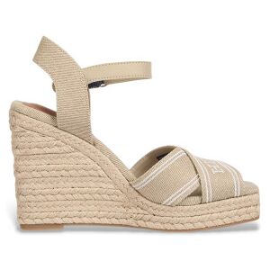 Tommy Hilfiger pour femme. FW0FW08668 Espadrilles beige (39), 8 à 10 cm, Boucle, Casuel, Durable - Publicité Tommy Hilfiger pour femme. FW0FW08668 Espadrilles beige (39), 8 à 10 cm, Boucle, Casuel, Durable - Publicité