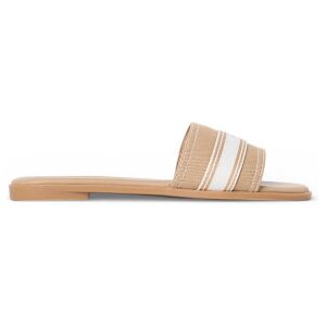 Tommy Hilfiger pour femme. FW0FW09217 Sandales Rosalia marron (40), Beige, Plat, 1 à 3 cm, Aucun, Casuel - Publicité Tommy Hilfiger pour femme. FW0FW09217 Sandales Rosalia marron (40), Beige, Plat, 1 à 3 cm, Aucun, Casuel - Publicité