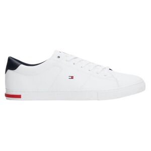 Tommy Hilfiger pour homme. FM0FM04047 Baskets Vulcanised Essential en cuir blanc (45), Plat, 1 à 3 cm, Lacets, Casuel - Publicité Tommy Hilfiger pour homme. FM0FM04047 Baskets Vulcanised Essential en cuir blanc (45), Plat, 1 à 3 cm, Lacets, Casuel - Publicité