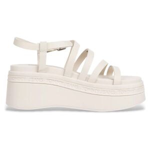 Tommy Jeans pour femme. EN0EN02756 Sandales beige à lanières (37), Cuir, 5 à 8 cm, Boucle, Casuel - Publicité Tommy Jeans pour femme. EN0EN02756 Sandales beige à lanières (37), Cuir, 5 à 8 cm, Boucle, Casuel - Publicité