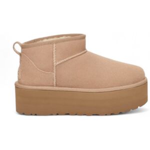 UGG pour femme. 1135092 Classic Ultra Mini Platform Leather Ankle Boots beige (37), Cuir, 3 à 5 cm, Aucun, Casuel, Homewear - Publicité UGG pour femme. 1135092 Classic Ultra Mini Platform Leather Ankle Boots beige (37), Cuir, 3 à 5 cm, Aucun, Casuel, Homewear - Publicité