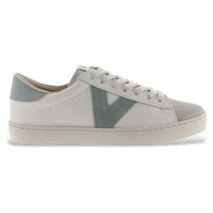 Victoria pour femme. 1126142 Baskets en cuir Berlin blanc (36), Plat, Lacets, Casuel - Publicité Victoria pour femme. 1126142 Baskets en cuir Berlin blanc (36), Plat, Lacets, Casuel - Publicité