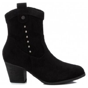 Xti pour femme. 130120 Bottines noires à clous latéraux - Hauteur du talon 7cm (40), 5 à 8 cm, Fermeture éclair, Casuel - Publicité Xti pour femme. 130120 Bottines noires à clous latéraux - Hauteur du talon 7cm (40), 5 à 8 cm, Fermeture éclair, Casuel - Publicité