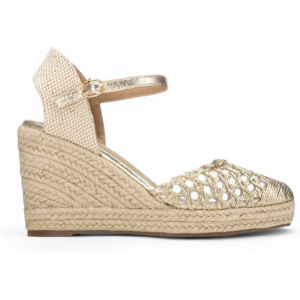 Xti pour femme. 14534803-ORO Espadrilles 145348 or (40), Doré, Tissu, 8 à 10 cm, Boucle, Casuel - Publicité Xti pour femme. 14534803-ORO Espadrilles 145348 or (40), Doré, Tissu, 8 à 10 cm, Boucle, Casuel - Publicité