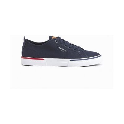 Pepe Jeans pour homme. PMS30811 Basic Sneakers Kenton Smart navy (41), Tissu, Plat, Lacets, Casuel, Marine - Publicité Pepe Jeans pour homme. PMS30811 Basic Sneakers Kenton Smart navy (41), Tissu, Plat, Lacets, Casuel, Marine - Publicité