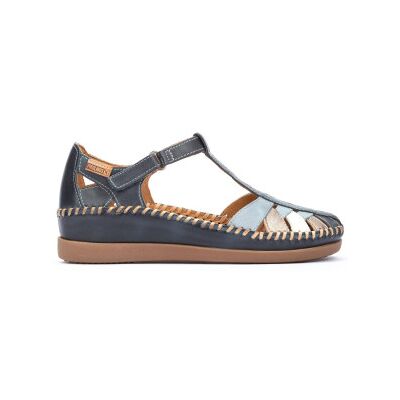 Pikolinos pour femme. W8K-0705C1 Sandales en cuir Cadaques bleu (38), 3 à 5 cm, Velcro, Casuel - Publicité Pikolinos pour femme. W8K-0705C1 Sandales en cuir Cadaques bleu (38), 3 à 5 cm, Velcro, Casuel - Publicité