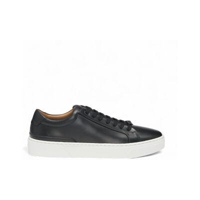 Boss pour homme. 50536841 Gary Leather Sneakers black (41), Cuir, Noir, Plat, Lacets, Casuel - Publicité Boss pour homme. 50536841 Gary Leather Sneakers black (41), Cuir, Noir, Plat, Lacets, Casuel - Publicité