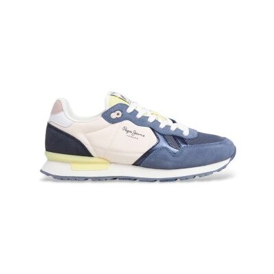 Pepe Jeans pour femme. PLS40038 Chaussures en cuir multicolore Brit Camp (38), Plat, Lacets, Casuel - Publicité Pepe Jeans pour femme. PLS40038 Chaussures en cuir multicolore Brit Camp (38), Plat, Lacets, Casuel - Publicité
