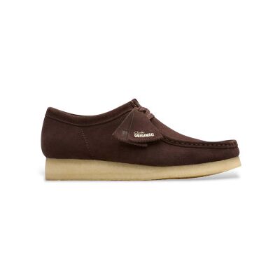 Clarks pour homme. 26156606 Chaussures Wallabee en cuir marron (45), Plat, Lacets, Casuel - Publicité Clarks pour homme. 26156606 Chaussures Wallabee en cuir marron (45), Plat, Lacets, Casuel - Publicité
