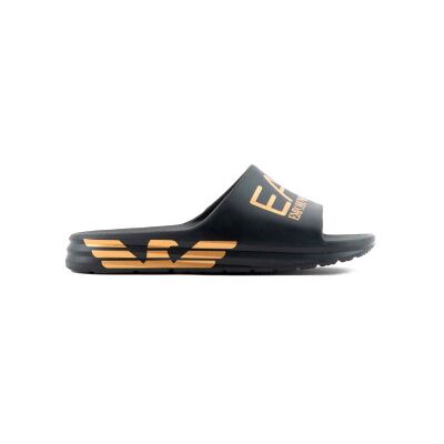 EA7 pour homme. XBP008_XK337 Tongs Crusher Distance noir (40), Plat, Aucun, Beachwear - Publicité EA7 pour homme. XBP008_XK337 Tongs Crusher Distance noir (40), Plat, Aucun, Beachwear - Publicité