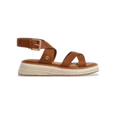 Pepe Jeans pour femme. PLS90692 Sandales Kate Nature marron (40), 3 à 5 cm, Boucle, Casuel - Publicité Pepe Jeans pour femme. PLS90692 Sandales Kate Nature marron (40), 3 à 5 cm, Boucle, Casuel - Publicité