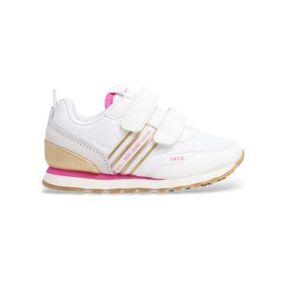 Pepe Jeans pour fille. PGS40012 Baskets Dublin blanches (28), Plat, Velcro, Casuel, mode enfantine - Publicité Pepe Jeans pour fille. PGS40012 Baskets Dublin blanches (28), Plat, Velcro, Casuel, mode enfantine - Publicité