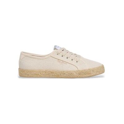 Pepe Jeans pour femme. PLS300019 Pantoufles Brady en jute beige (41), Tissu, Plat, Lacets, Casuel - Publicité Pepe Jeans pour femme. PLS300019 Pantoufles Brady en jute beige (41), Tissu, Plat, Lacets, Casuel - Publicité