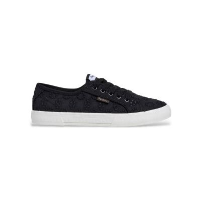 Pepe Jeans pour femme. PLS300018 Brady Cute Sneakers noir (38), Tissu, Plat, Lacets, Casuel - Publicité Pepe Jeans pour femme. PLS300018 Brady Cute Sneakers noir (38), Tissu, Plat, Lacets, Casuel - Publicité