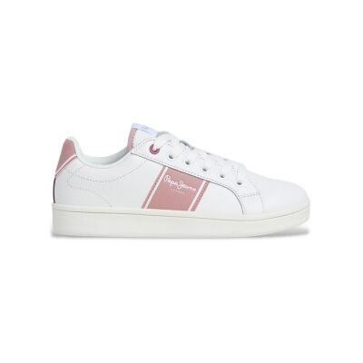 Pepe Jeans pour femme/filles. PGS000004 Baskets Player Top blanches (39), Plat, Lacets, Casuel, mode enfantine - Publicité Pepe Jeans pour femme/filles. PGS000004 Baskets Player Top blanches (39), Plat, Lacets, Casuel, mode enfantine - Publicité