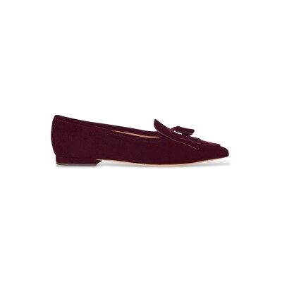 Lauren Ralph Lauren pour femme. 802P04175003 Ballerines Londyn en daim de mouton bordeaux (36), Cuir, Plat, Aucun, Casuel, Grenat, Classique - Publicité Lauren Ralph Lauren pour femme. 802P04175003 Ballerines Londyn en daim de mouton bordeaux (36), Cuir, Plat, Aucun, Casuel, Grenat, Classique - Publicité