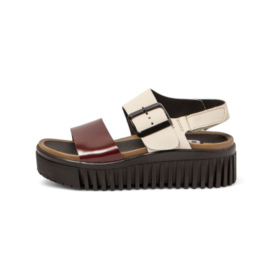 ART pour femme. 1157811UP003_020 Sandales en cuir 1578 Brighton bordeaux, beige (38), 3 à 5 cm, Boucle, Casuel - Publicité ART pour femme. 1157811UP003_020 Sandales en cuir 1578 Brighton bordeaux, beige (38), 3 à 5 cm, Boucle, Casuel - Publicité