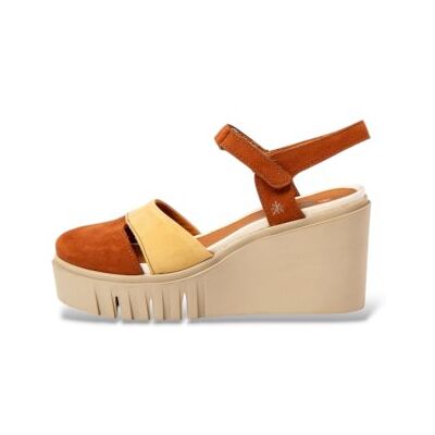 ART pour femme. 1208311GY003_0MU Sandales en Cuir 2083 Catania orange (39), 8 à 10 cm, Velcro, Casuel - Publicité ART pour femme. 1208311GY003_0MU Sandales en Cuir 2083 Catania orange (39), 8 à 10 cm, Velcro, Casuel - Publicité