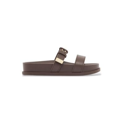 Giorgio Armani A X Armani Exchange pour femme. XW002575AF21266U6018 Sandales Sabot marron (37), Plat, Aucun, Casuel - Publicité Giorgio Armani A X Armani Exchange pour femme. XW002575AF21266U6018 Sandales Sabot marron (37), Plat, Aucun, Casuel - Publicité