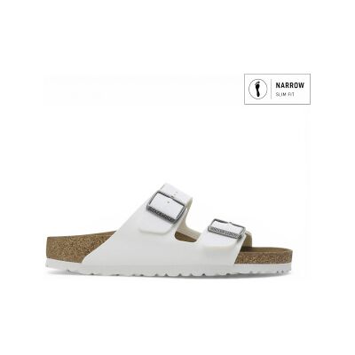 Birkenstock pour femme. 552683 Sandales Arizona BF (Ajustement Étroit) blanc (37), Plat, Aucun, Casuel - Publicité Birkenstock pour femme. 552683 Sandales Arizona BF (Ajustement Étroit) blanc (37), Plat, Aucun, Casuel - Publicité