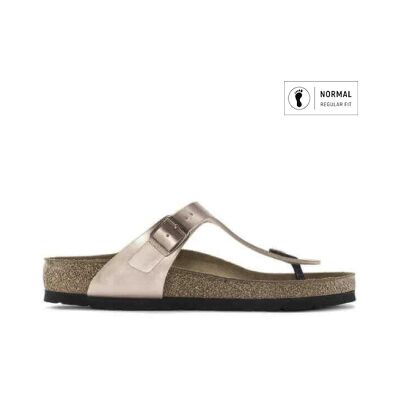 Birkenstock pour femme. 1023943 Sandales Gizeh Birko-Flor (Ajustement Régulier) bronze (38), Plat, Aucun, Casuel - Publicité Birkenstock pour femme. 1023943 Sandales Gizeh Birko-Flor (Ajustement Régulier) bronze (38), Plat, Aucun, Casuel - Publicité