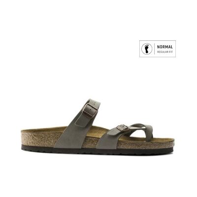 Birkenstock pour homme. 71071 Sandales Mayari Birkibuc (Coupe Regular) pierre (46), Plat, Aucun, Casuel, Taupe - Publicité Birkenstock pour homme. 71071 Sandales Mayari Birkibuc (Coupe Regular) pierre (46), Plat, Aucun, Casuel, Taupe - Publicité