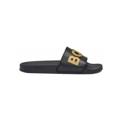 Boss pour homme. 50498241 Baskets Kirk noirs (45), Plat, Aucun, Beachwear - Publicité Boss pour homme. 50498241 Baskets Kirk noirs (45), Plat, Aucun, Beachwear - Publicité