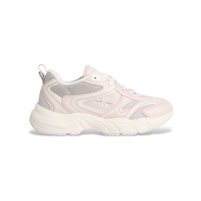 Calvin Klein Jeans pour femme. YW0YW01807 Baskets en cuir synthétique rose (38), Plat, Lacets, Casuel - Publicité Calvin Klein Jeans pour femme. YW0YW01807 Baskets en cuir synthétique rose (38), Plat, Lacets, Casuel - Publicité
