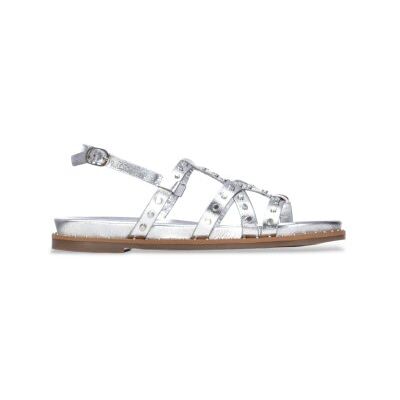 Carmela pour femme. 16239206-PLATA Sandales en cuir 162392 argent (36), Argenté, Boucle, Casuel - Publicité Carmela pour femme. 16239206-PLATA Sandales en cuir 162392 argent (36), Argenté, Boucle, Casuel - Publicité