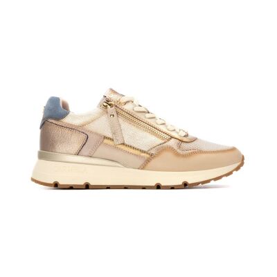 Carmela pour femme. 16251703-BEIGE Baskets en cuir 162517 marron (37), Plat, Fermeture éclair, Casuel - Publicité Carmela pour femme. 16251703-BEIGE Baskets en cuir 162517 marron (37), Plat, Fermeture éclair, Casuel - Publicité