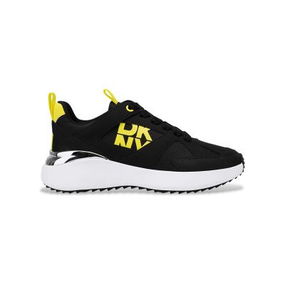 DKNY pour femme. K1500326 Baskets décontractées noires (37), Tissu, Plat, Lacets, Casuel - Publicité DKNY pour femme. K1500326 Baskets décontractées noires (37), Tissu, Plat, Lacets, Casuel - Publicité