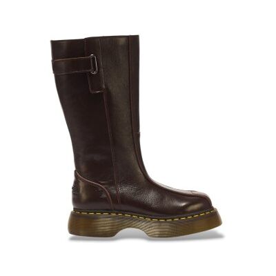 DR MARTENS pour femme. 43156200 Bottes en Cuir Buzz Hi marron (38), Plat, Fermeture éclair, Casuel - Publicité DR MARTENS pour femme. 43156200 Bottes en Cuir Buzz Hi marron (38), Plat, Fermeture éclair, Casuel - Publicité