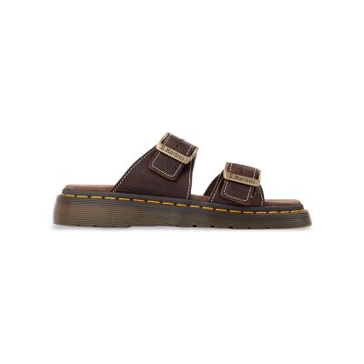 DR MARTENS pour femme. 43410200 Sandales Josef Dark en cuir marron (37), Plat, Aucun, Casuel - Publicité DR MARTENS pour femme. 43410200 Sandales Josef Dark en cuir marron (37), Plat, Aucun, Casuel - Publicité