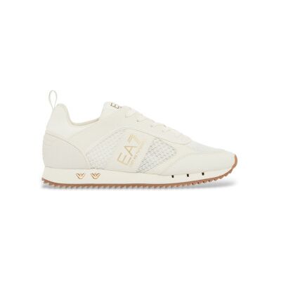 EA7 pour femme. 7X000334_AF18610 Pantoufles à lacets blanc cassé (40), Plat, Casuel - Publicité EA7 pour femme. 7X000334_AF18610 Pantoufles à lacets blanc cassé (40), Plat, Casuel - Publicité
