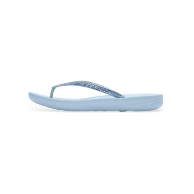 Fitflop pour femme. R08-D50 Tongs iQushion Sparkle bleu nuageux bleu nuageux (39), Plat, Aucun, Casuel, Beachwear - Publicité Fitflop pour femme. R08-D50 Tongs iQushion Sparkle bleu nuageux bleu nuageux (39), Plat, Aucun, Casuel, Beachwear - Publicité