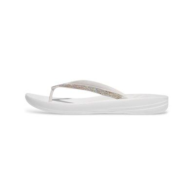 Fitflop pour femme. R08-194 IQUSHION SPARKLE (38), Blanc, Plat, Aucun, Casuel, Beachwear - Publicité Fitflop pour femme. R08-194 IQUSHION SPARKLE (38), Blanc, Plat, Aucun, Casuel, Beachwear - Publicité