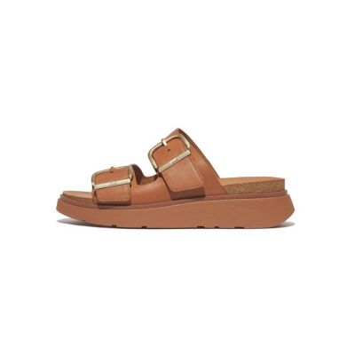 Fitflop pour femme. HE8-592 Sandales en cuir marron Gen-F Buckle (36), Argenté, 3 à 5 cm, Aucun, Casuel - Publicité Fitflop pour femme. HE8-592 Sandales en cuir marron Gen-F Buckle (36), Argenté, 3 à 5 cm, Aucun, Casuel - Publicité