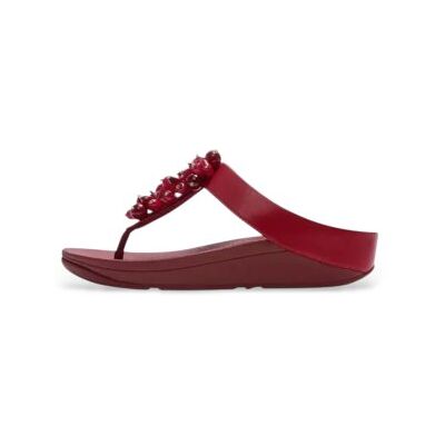Fitflop pour femme. A2D-D47 Sandales Fino Bead marron (41), 3 à 5 cm, Aucun, Casuel, Grenat - Publicité Fitflop pour femme. A2D-D47 Sandales Fino Bead marron (41), 3 à 5 cm, Aucun, Casuel, Grenat - Publicité