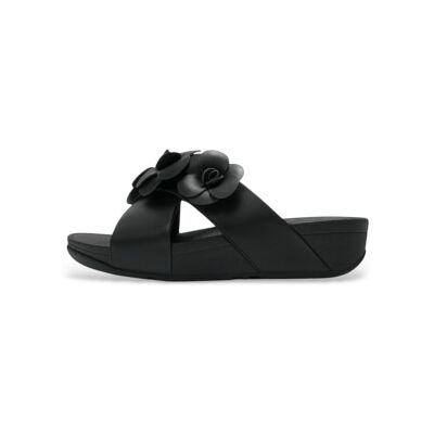 Fitflop pour femme. A4M-001 Sandales Lulu Flower Cross Slides noir (37), 1 à 3 cm, Aucun, Casuel - Publicité Fitflop pour femme. A4M-001 Sandales Lulu Flower Cross Slides noir (37), 1 à 3 cm, Aucun, Casuel - Publicité