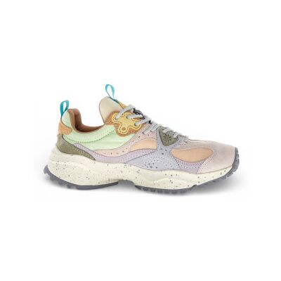 Flower Mountain pour femme. 2019499 Baskets en cuir Wave multicolores (40), Plat, Lacets, Casuel - Publicité Flower Mountain pour femme. 2019499 Baskets en cuir Wave multicolores (40), Plat, Lacets, Casuel - Publicité