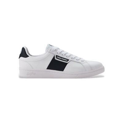 Fred Perry pour homme. B1310-200 Baskets en cuir B721 blanc (45), Plat, Lacets, Casuel - Publicité Fred Perry pour homme. B1310-200 Baskets en cuir B721 blanc (45), Plat, Lacets, Casuel - Publicité
