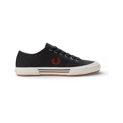 Fred Perry pour homme. B2332-T55 Chaussures B708 navy (41), Tissu, Plat, Lacets, Casuel, Marine - Publicité Fred Perry pour homme. B2332-T55 Chaussures B708 navy (41), Tissu, Plat, Lacets, Casuel, Marine - Publicité