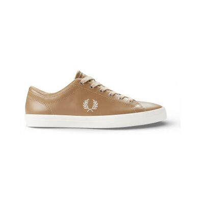 Fred Perry pour homme. B1306-363 Baskets en cuir Baseline marron (44), Plat, Lacets, Casuel - Publicité Fred Perry pour homme. B1306-363 Baskets en cuir Baseline marron (44), Plat, Lacets, Casuel - Publicité