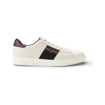 Fred Perry pour homme. B2308-560 Baskets en cuir beige Spencer (41), Plat, Lacets, Casuel - Publicité Fred Perry pour homme. B2308-560 Baskets en cuir beige Spencer (41), Plat, Lacets, Casuel - Publicité